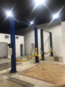 2 post car lift clear floor