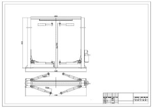 QJY3.5-2B 2 post car lift drawing